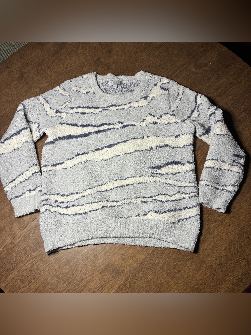 Barefoot Dreams | Cozychic Seaside Crew Neck Sweater Size Large NWOT